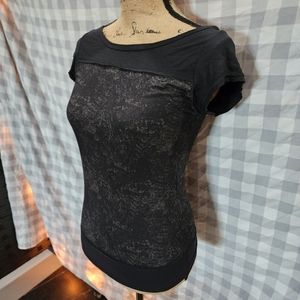 Nomads Hemp Wear Ganja Tee in Black Concrete size XS